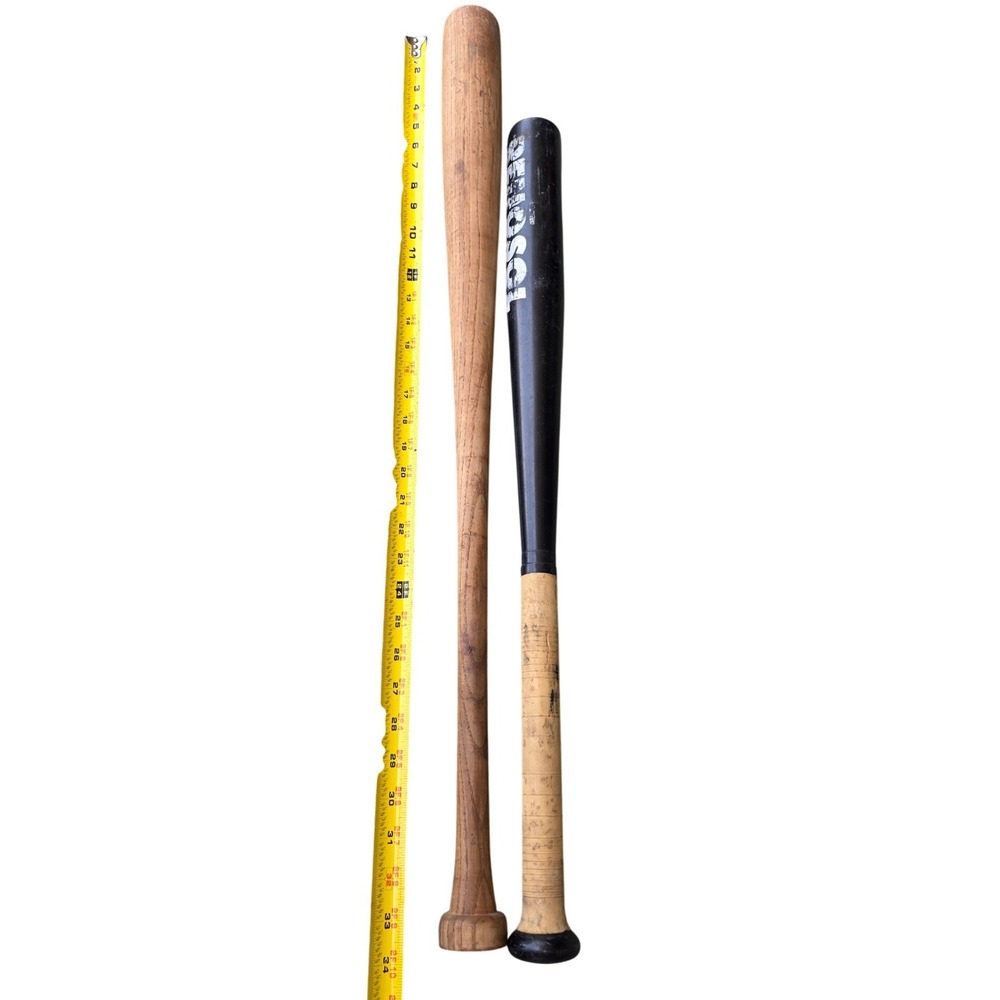 Vintage Renosol George Brett Junior League Bat & 34 Inch Wooden Baseball Bat Set